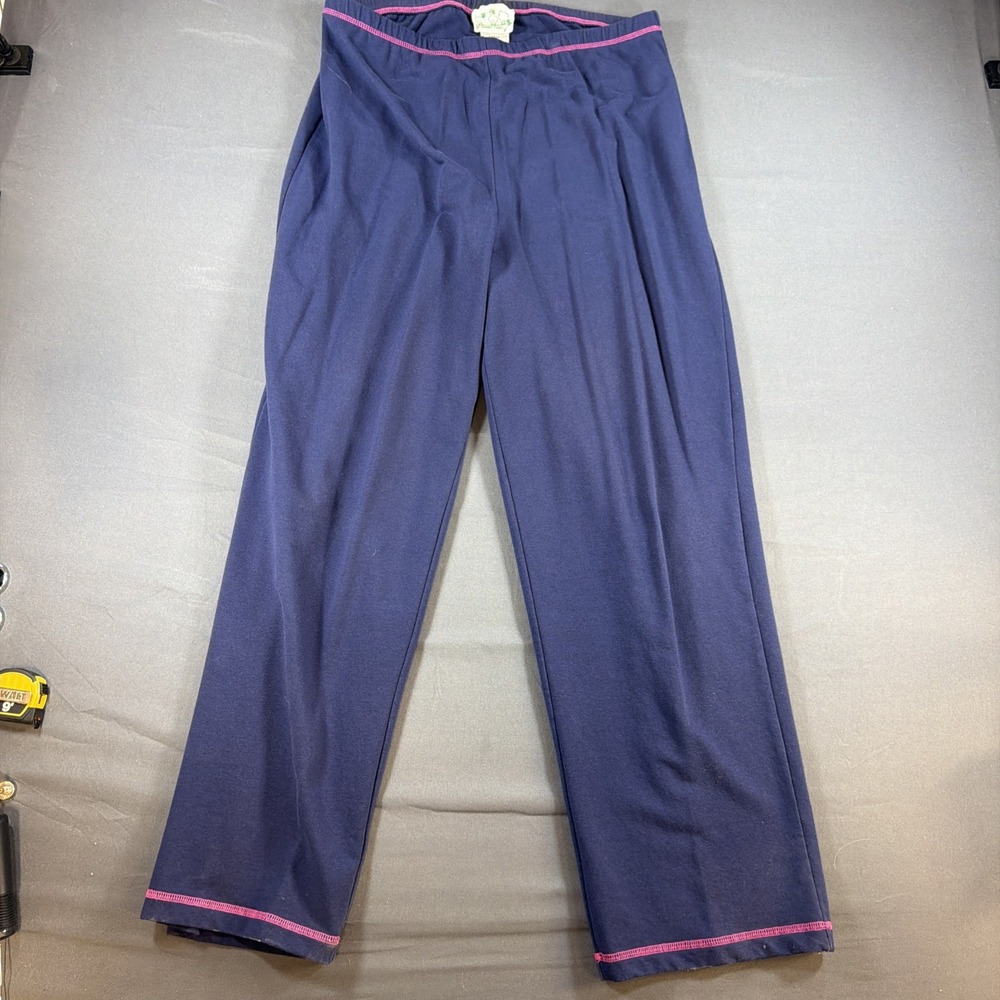 The Quacker Factory pair of navy blue lounge pants Large